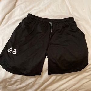 Workout shorts w/ compression